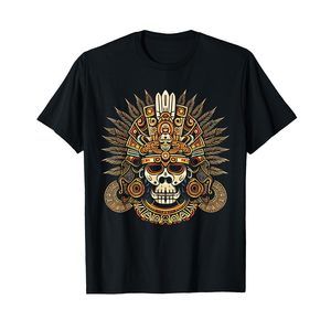 Mictlantecuhtli Aztec God Of Death Skull T-Shirt
